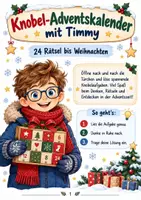Vorschau - Spiele - Knobel-Adventskalender Klasse 3/4 🎄 | 24 Weihnachtsrätsel für Deutsch, Mathe & Logik - Deckblatt