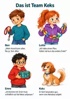 Vorschau - Stundenentwürfe - Differenzierte Lesegeschichte Klasse 3-4 – Team Keks und die flatternden Schatten - Seite 2