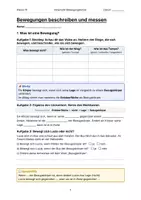 Vorschau - Arbeitsblätter - Materialpaket Bewegungslehre - Seite 1
