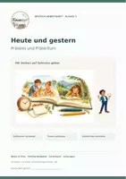 Vorschau - Arbeitsblätter - Präsens und Präteritum – Deutsch-Arbeitsheft Klasse 3 - Deckblatt