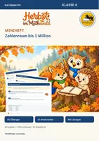 Vorschau - Arbeitsblätter - Zahlenraum bis 1 Million Klasse 4 – Herbst-Miniheft: 64 Aufgaben + 128 Kurzübungen - Deckblatt