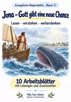 Vorschau - Arbeitsblätter - Jona – Gott gibt eine neue Chance | Religion Klasse 3 Arbeitsblätter | Evangelische Religionslehre | 10 Arbeitsblätter als PDF - Deckblatt