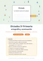 Vista previa - Hojas de trabajo - Dictados 2º–5º Primaria: paquete - página 1