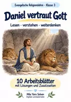 Vorschau - Arbeitsblätter - Daniel vertraut Gott | Religion Klasse 3 Arbeitsblätter | Evangelische Religionslehre | 10 Arbeitsblätter als PDF - Deckblatt