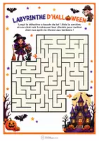Aperçu - Jeux - Labyrinthe Halloween – 1 activité, 3 versions – Maternelle - Page 1