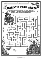 Aperçu - Jeux - Labyrinthe Halloween – 1 activité, 3 versions – Maternelle - Page 2