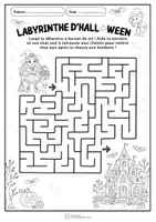 Aperçu - Jeux - Labyrinthe Halloween – 1 activité, 3 versions – Maternelle - Page 3