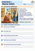 Vorschau - Arbeitsblätter - Samuel hört Gottes Ruf | Religion Klasse 3 Arbeitsblätter | Evangelische Religionslehre | 10 Arbeitsblätter als PDF - Seite 1