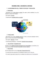 Vista previa - Refuerzo / NEE / Materiales de apoyo - “El planeta Tierra” Resumen + Pack de ejercicios prácticos | 1.º ESO · Geografía e Historia - página 1