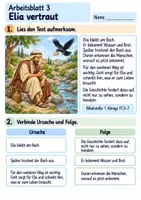 Vorschau - Arbeitsblätter - Elia – Gott sorgt für ihn | Religion Klasse 3 Arbeitsblätter | Evangelische Religionslehre | 10 Arbeitsblätter als PDF - Seite 3