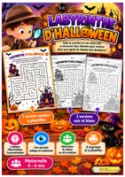 Aperçu - Jeux - Labyrinthe Halloween – 1 activité, 3 versions – Maternelle - Page de couverture