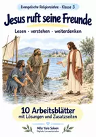 Vorschau - Arbeitsblätter - Jesus ruft seine Freunde | Religion Klasse 3 Arbeitsblätter | Evangelische Religionslehre | 10 Arbeitsblätter als PDF - Deckblatt