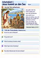 Vorschau - Arbeitsblätter - Jesus ruft seine Freunde | Religion Klasse 3 Arbeitsblätter | Evangelische Religionslehre | 10 Arbeitsblätter als PDF - Seite 1