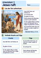 Vorschau - Arbeitsblätter - Jesus ruft seine Freunde | Religion Klasse 3 Arbeitsblätter | Evangelische Religionslehre | 10 Arbeitsblätter als PDF - Seite 3