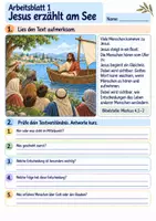 Vorschau - Arbeitsblätter - Jesus erzählt vom Sämann | Religion Klasse 3 Arbeitsblätter | Evangelische Religionslehre | 10 Arbeitsblätter als PDF - Seite 1
