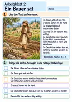 Vorschau - Arbeitsblätter - Jesus erzählt vom Sämann | Religion Klasse 3 Arbeitsblätter | Evangelische Religionslehre | 10 Arbeitsblätter als PDF - Seite 2