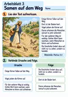 Vorschau - Arbeitsblätter - Jesus erzählt vom Sämann | Religion Klasse 3 Arbeitsblätter | Evangelische Religionslehre | 10 Arbeitsblätter als PDF - Seite 3