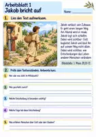 Vorschau - Arbeitsblätter - Jakob – Gott begleitet ihn | Religion Klasse 3 Arbeitsblätter | Evangelische Religionslehre | 10 Arbeitsblätter als PDF - Seite 1