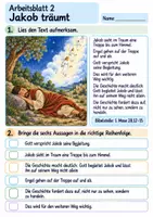 Vorschau - Arbeitsblätter - Jakob – Gott begleitet ihn | Religion Klasse 3 Arbeitsblätter | Evangelische Religionslehre | 10 Arbeitsblätter als PDF - Seite 2