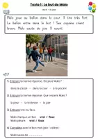 Aperçu - Feuilles d'exercices - Lectures des émotions : fichier de lectures différenciées - Page 1