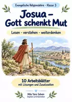 Vorschau - Arbeitsblätter - Josua – Gott schenkt Mut | Religion Klasse 3 Arbeitsblätter | Evangelische Religionslehre | 10 Arbeitsblätter als PDF - Deckblatt