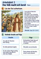 Vorschau - Arbeitsblätter - Josua – Gott schenkt Mut | Religion Klasse 3 Arbeitsblätter | Evangelische Religionslehre | 10 Arbeitsblätter als PDF - Seite 3