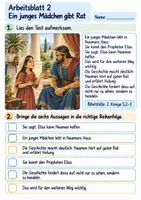 Vorschau - Arbeitsblätter - Naaman wird gesund | Religion Klasse 3 Arbeitsblätter | Evangelische Religionslehre | 10 Arbeitsblätter als PDF - Seite 2
