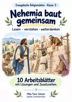 Vorschau - Arbeitsblätter - Nehemia baut gemeinsam | Religion Klasse 3 Arbeitsblätter | Evangelische Religionslehre | 10 Arbeitsblätter als PDF - Deckblatt