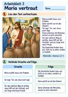 Vorschau - Arbeitsblätter - Jesus auf der Hochzeit in Kana | Religion Klasse 3 Arbeitsblätter | Evangelische Religionslehre | 10 Arbeitsblätter als PDF - Seite 3