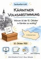 Vorschau - Stundenentwürfe - Kärntner Volksabstimmung - 10. Oktober 1920 - Deckblatt