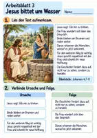 Vorschau - Arbeitsblätter - Jesus und die Frau am Brunnen | Religion Klasse 3 Arbeitsblätter | Evangelische Religionslehre | 10 Arbeitsblätter als PDF - Seite 3