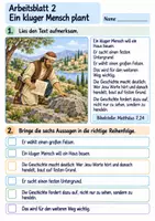 Vorschau - Arbeitsblätter - Jesus erzählt vom Haus auf Fels | Religion Klasse 3 Arbeitsblätter | Evangelische Religionslehre | 10 Arbeitsblätter als PDF - Seite 2