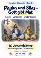 Vorschau - Arbeitsblätter - Paulus und Silas – Gott gibt Mut | Religion Klasse 3 Arbeitsblätter | Evangelische Religionslehre | 10 Arbeitsblätter als PDF - Deckblatt
