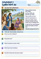 Vorschau - Arbeitsblätter - Paulus und Silas – Gott gibt Mut | Religion Klasse 3 Arbeitsblätter | Evangelische Religionslehre | 10 Arbeitsblätter als PDF - Seite 1
