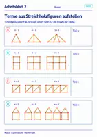 Vorschau - Arbeitsblätter - Terme Gleichungen Geometrie und Prozentrechnung Klasse 7 Gymnasium | Materialpaket | 20 PDFs mit 200 Arbeitsblättern - Seite 3