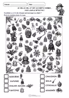 Aperçu - Jeux - Halloween – Cherche, compte et écris - Page 2