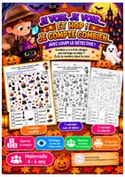 Aperçu - Jeux - Halloween – Cherche, compte et écris - Page de couverture