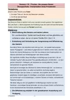 Vorschau - Arbeitsblätter - Thurber: Der propre Ganter (Fabel oder Parabel) - Deckblatt