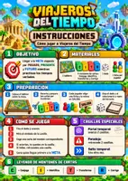 Vista previa - Juegos / Gamificación - Viajeros del tiempo juego de mesa para aprender los verbos - página 1
