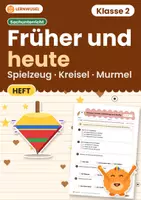 Vorschau - Arbeitsblätter - Spielzeug früher und heute Klasse 2 | Sachunterricht Übungsheft | mit Lösungen - Deckblatt