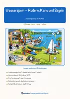 Vorschau - Arbeitsblätter - Wassersport – Rudern, Kanu und Segeln – Lesespurgeschichte mit Rätselaufgaben (Klasse 7) - Seite 1