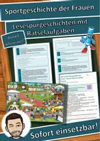 Vorschau - Arbeitsblätter - Sportgeschichte der Frauen – Hürden, Rekorde und gleiche Chancen – Lesespurgeschichte mit Rätselaufgaben (Klasse 10) - Deckblatt