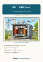 Vorschau - Mal- und Bastelvorlagen - Der Transformator – Lesespurgeschichte mit Rätselaufgaben (Klasse 9) - Seite 1