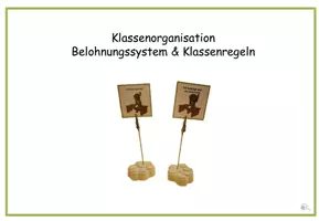 Vorschau - Bildkarten - Belohnungssystem & Klassenregeln & Gutscheine - Deckblatt