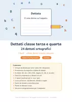 anteprima - Esercizi - Dettati classe terza e quarta: pacchetto autunno + tutto l'anno - Pagina 1