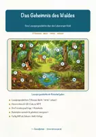 Vorschau - Arbeitsblätter - Das Geheimnis des Waldes (Lebensraum Wald) – Lesespurgeschichte mit Rätselaufgaben (Klasse 5) - Seite 1