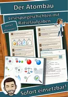 Vorschau - Arbeitsblätter - Der Atombau – Lesespurgeschichte mit Rätselaufgaben (Klasse 8) - Deckblatt