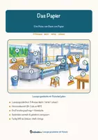Vorschau - Arbeitsblätter - Das Papier – Vom Baum zum Papier – Lesespurgeschichte mit Rätselaufgaben (Klasse 5) - Seite 1