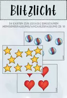 Vorschau - Bildkarten - (Quasi-) simultane Anzahlerfassung ZR 10 Mathematik Klasse 1 - Deckblatt