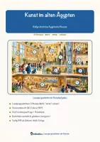 Vorschau - Mal- und Bastelvorlagen - Kunst im alten Ägypten – Lesespurgeschichte mit Rätselaufgaben (Klasse 6) - Seite 1